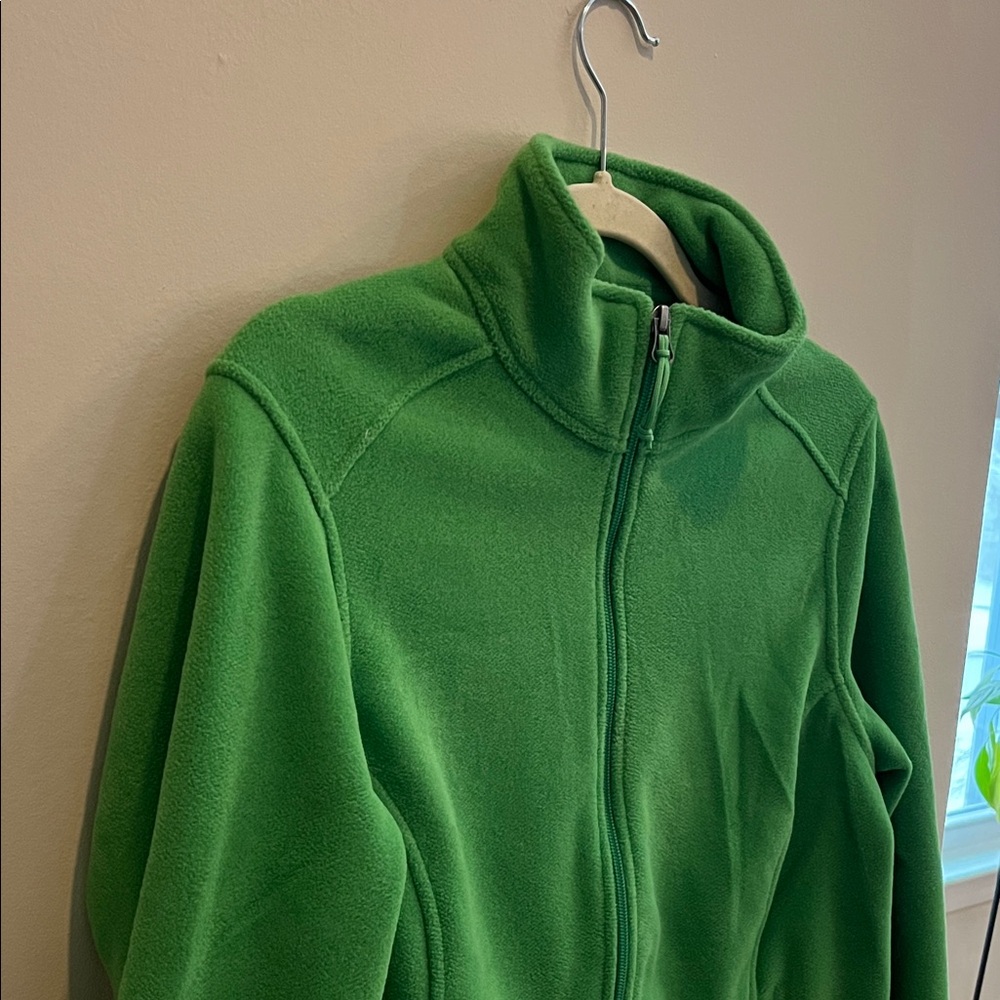 NWOT L.L. Bean Green Fleece Full-Zip Jacket, Women's Size S - Picture 5 of 5